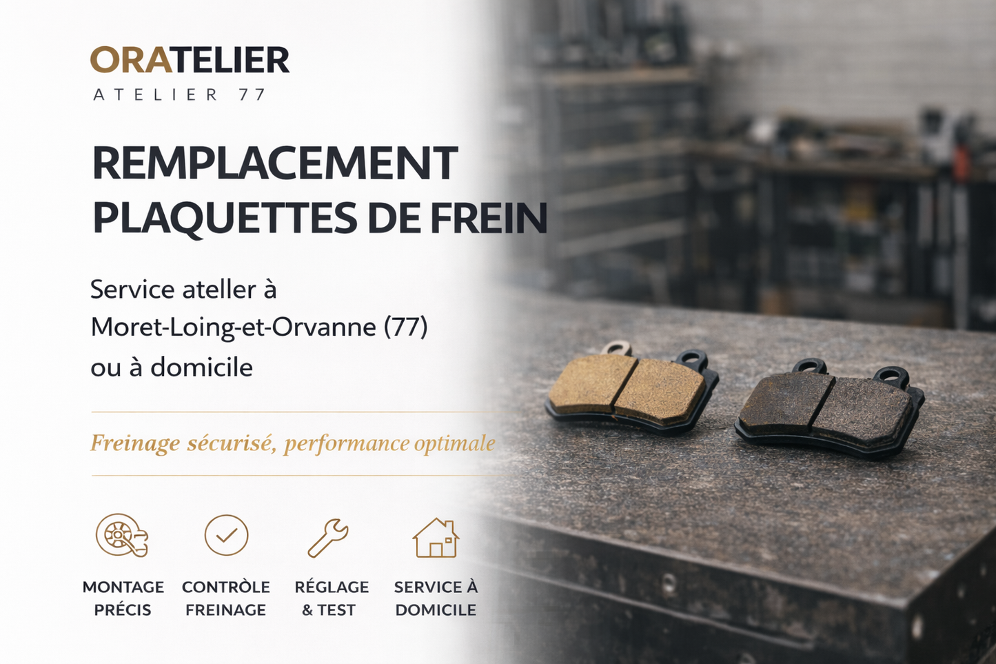 Remplacement plaquettes de frein