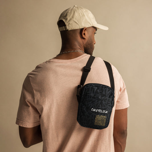 Sac à bandoulière robuste et élégant, idéal pour la randonnée, la trottinette et le vélo, avec des sangles réglables et deux poches spacieuses pour ranger vos essentiels