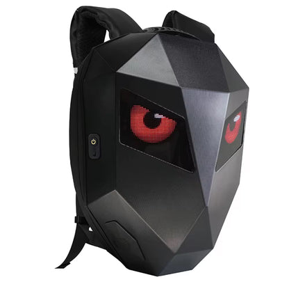Sac à Dos Trottinette Coque Dure avec Yeux LED Lumineux – Protection et Style