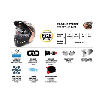 Casque Street FRV · Hero Gold