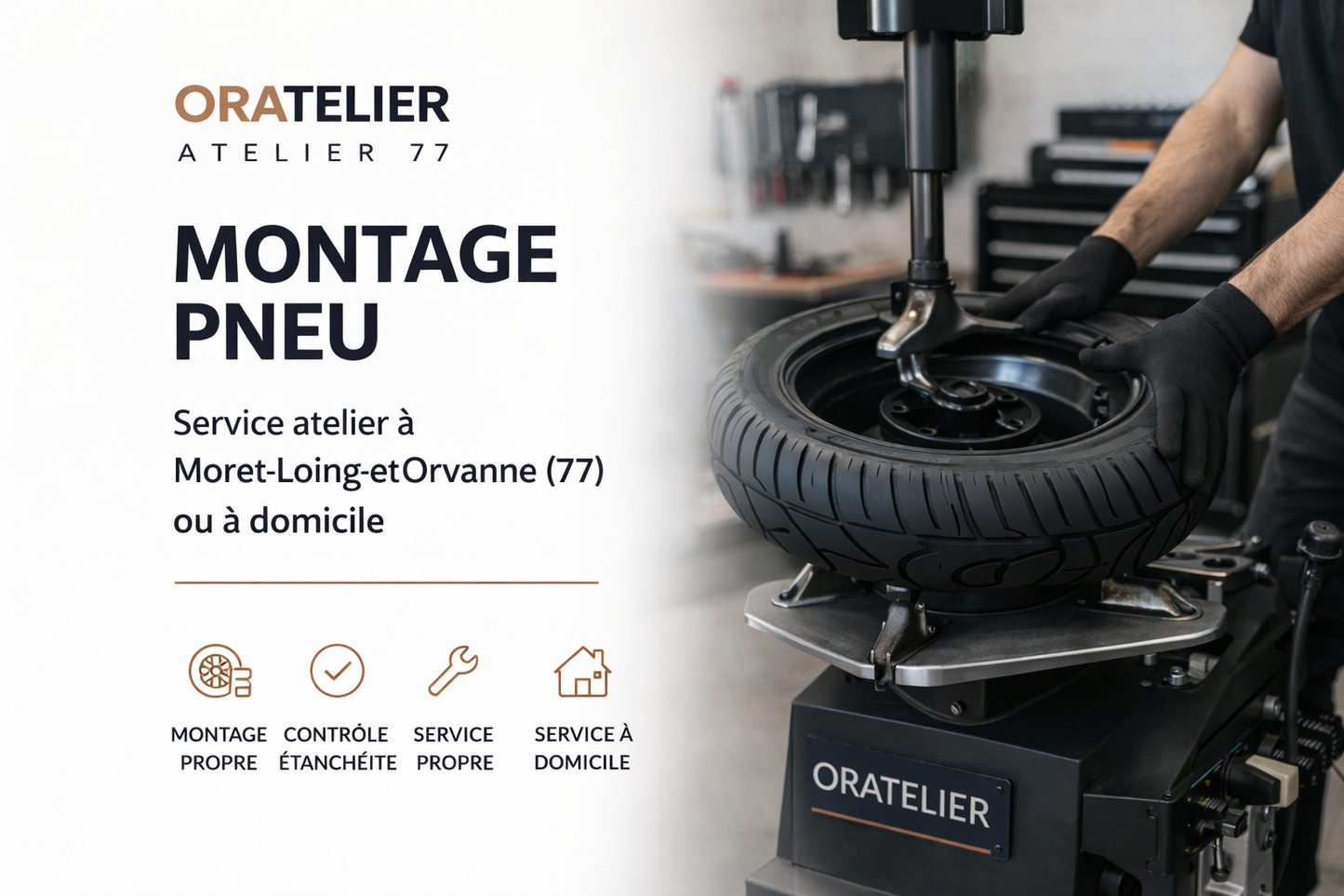 Montage pneu tubeless / plein trottinette électrique à Moret-Loing-et-Orvanne (77)